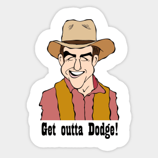 GUNSMOKE MATT DILLON T-SHIRT FAN ART Sticker